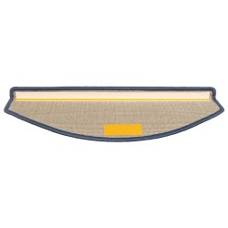 Tapis d'escalier 15 pièces 65 x 24 x 4 cm Gris clair et bleu Demi-rond Grand 526149526149