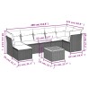 Salon de jardin avec coussins 8 pcs beige résine tressée 526157526157