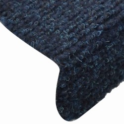 Tapis d'escalier autocollants 15 pièces 65 x 21 x 4 cm Bleu marine Demi-rond Grand 526167526167