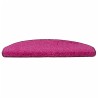 Tapis d'escalier 15 pièces 65 x 21 x 4 cm Rose Demi-rond Grand 526170526170