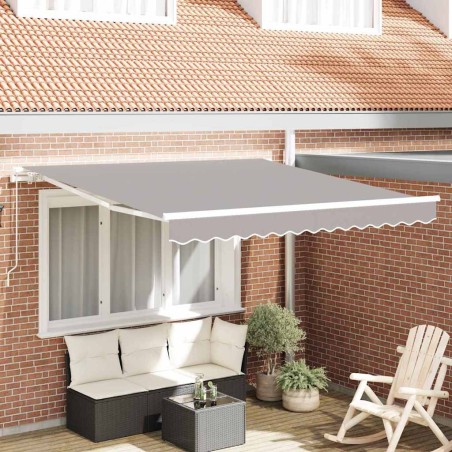 Auvent Rétractable Gris clair 350 x 250 cm 526209526209