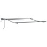 Auvent Rétractable Vert et blanc 350 x 250 cm tissu 526211526211