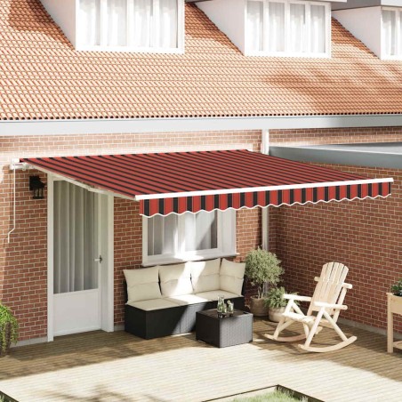 Auvent Rétractable Orange et marron 400 × 300 cm 526227526227