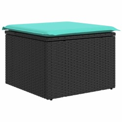 Ensemble de Canapés 5 pcs Noir polyrotin 526232526232