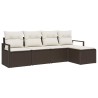 Ensemble de Canapés 5 pcs Marron polyrotin 526264526264