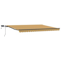 Auvent Rétractable Multicolore 400 ×300 cm tissu 526282526282
