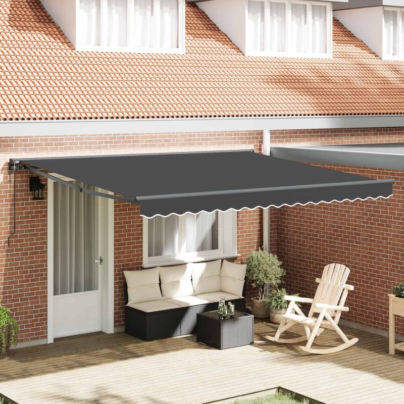 Cadre d'auvent Anthracite 400 × 300 cm 526286526286