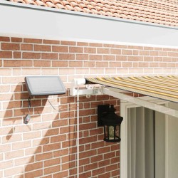 Auvent Rétractable Multicolore 400 × 300 cm Tissu et acier 526292526292