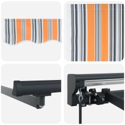 Cadre d'auvent Bleu et Orange 400 × 300 cm 526295526295