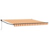 Auvent Rétractable Jaune et Orange 400 × 300 cm 526302526302