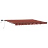 Auvent Rétractable orange et marron 400 ×300 cm tissu 526303526303