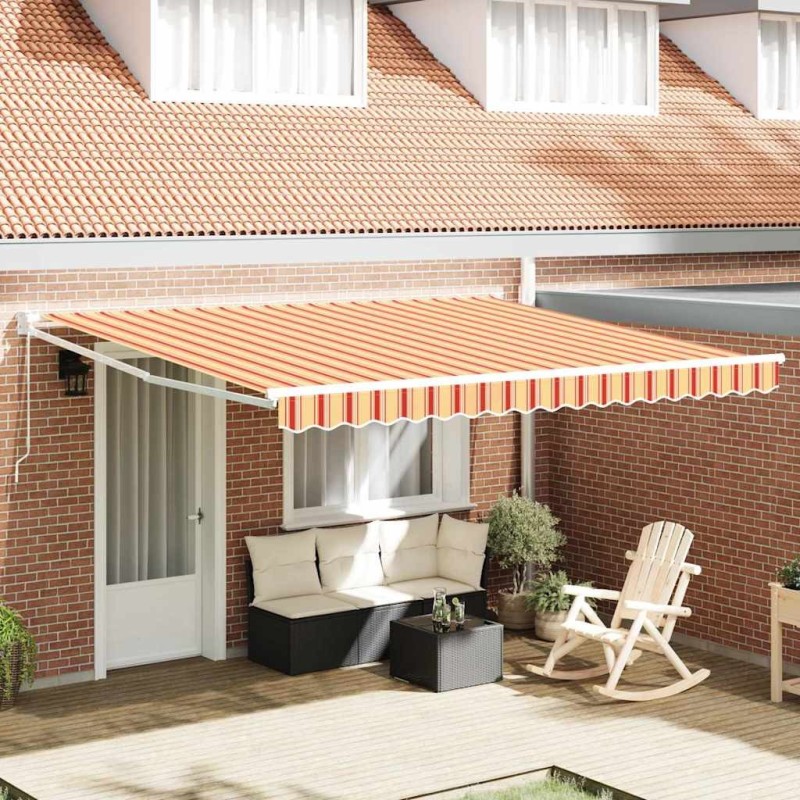 Auvent Rétractable Jaune et Orange 400 × 300 cm 526307526307