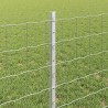 Clôture avec poteau Argenté 0,8 x 25 m Acier 526310526310