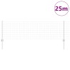 Clôture avec poteau Argenté 0,6 x 25 m Acier 526314526314