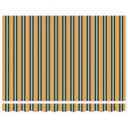 Auvent Rétractable Vert et jaune 350 x 250 cm tissu 526322526322