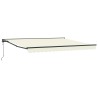 Cadre d'auvent Crème 400 × 300 cm Polyester avec revêtement PU 526323526323