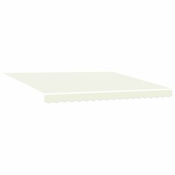 Cadre d'auvent Crème 400 × 300 cm Polyester avec revêtement PU 526323526323