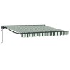 Cadre d'auvent Vert et blanc 350 x 250 cm 526328526328
