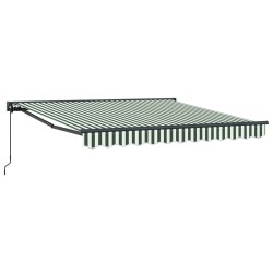 Cadre d'auvent Vert et blanc 350 x 250 cm 526329526329