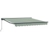 Cadre d'auvent Vert et blanc 350 x 250 cm 526329526329
