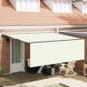 Auvent Rétractable Crème 400 × 300 cm Polyester et Aluminium 526331526331