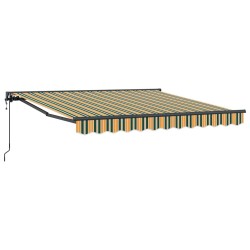 Cadre d'auvent Vert et jaune 350 x 250 cm 526334526334