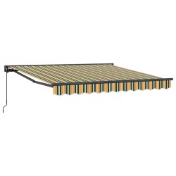 Cadre d'auvent Vert et jaune 350 x 250 cm 526335526335