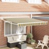 Auvent rétractable manuel Vert 350 x 250 cm 526343526343