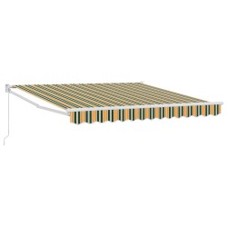 Auvent rétractable manuel Vert 350 x 250 cm 526343526343