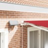 Auvent Rétractable Rouge 350 x 250 cm Tissu et acier 526355526355