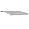 Auvent Rétractable Gris clair 350 x 250 cm Tissu et acier 526356526356
