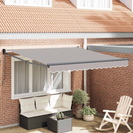 Auvent Rétractable Gris clair 350 x 250 cm 526358526358