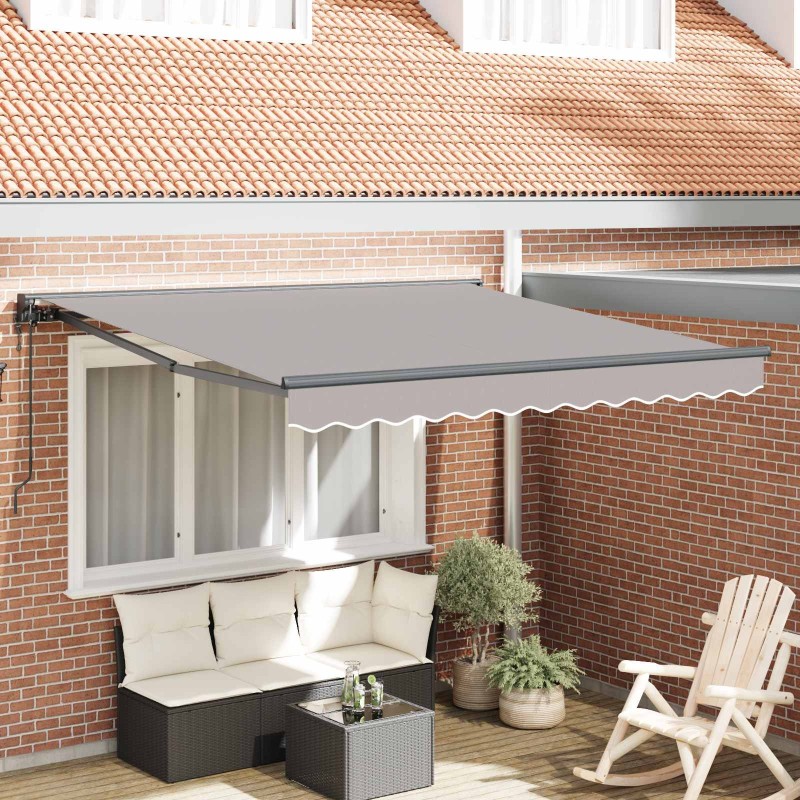 Cadre d'auvent Gris clair 350 x 250 cm 526359526359