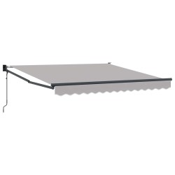 Auvent Rétractable Gris clair 350 x 250 cm 526361526361