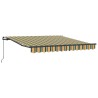 Auvent Rétractable Vert et jaune 350 x 250 cm 526364526364