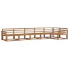 Ensemble de canapés d'extérieur 6 pcs Naturel 526368526368