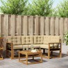 Ensemble de canapés d'extérieur 5 pcs Naturel et Beige 526375526375