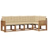 Ensemble de canapés d'extérieur 5 pcs Naturel et Beige 526386526386