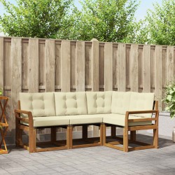 Ensemble de canapés d'extérieur 4 pcs Naturel et Crème 526395526395