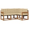 Ensemble de canapés d'extérieur 4 pcs Naturel et Beige 526400526400