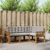 Ensemble de canapés d'extérieur 4 pcs Gris Naturel et Clair 526402526402