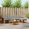 Ensemble de canapés d'extérieur 6 pcs Gris Naturel et Clair 526418526418