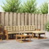 Ensemble de canapés d'extérieur 6 pcs Naturel et Beige 526419526419