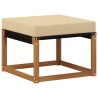 Ensemble de canapés d'extérieur 5 pcs Naturel et Beige 526427526427