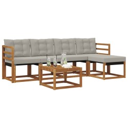 Ensemble de canapés d'extérieur 6 pcs Gris Naturel et Clair 526429526429