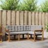 Ensemble de canapés d'extérieur 4 pcs Gris Naturel et Clair 526461526461