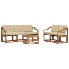 Ensemble de canapés d'extérieur 6 pcs Naturel et Beige 526465526465
