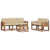 Ensemble de canapés d'extérieur 6 pcs Naturel et Beige 526472526472