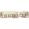 Ensemble de canapés d'extérieur 7 pcs Naturel et Crème 526479526479