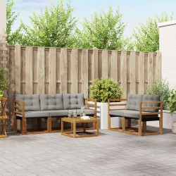 Ensemble de canapés d'extérieur 6 pcs Gris Naturel et Clair 526481526481